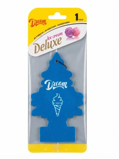 معطر الجو المعلق للسيارات Dream Deluxe برائحة الآيس كريم المنعشة (Ice Cream)،