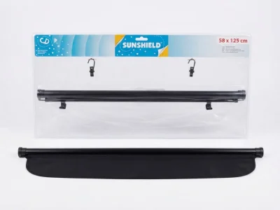 ستارة سيارة رول قابلة للسحب (SUNSHIELD) بمقاس واسع 58 × 125 سم،