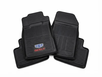 طقم دواسات  سيارة مطاطي متين وعالي الجودة مخصص لسيارات جيلي (Geely) بلون أسود أنيق