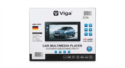 شاشة سيارة وسائط متعددة (Multimedia Player) متطورة ماركة "Viga" موديل AMA-5000