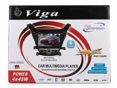 شاشة سيارة وسائط متعددة (Multimedia Player) ذكية ومتطورة ماركة "Viga" موديل AMA-6000،