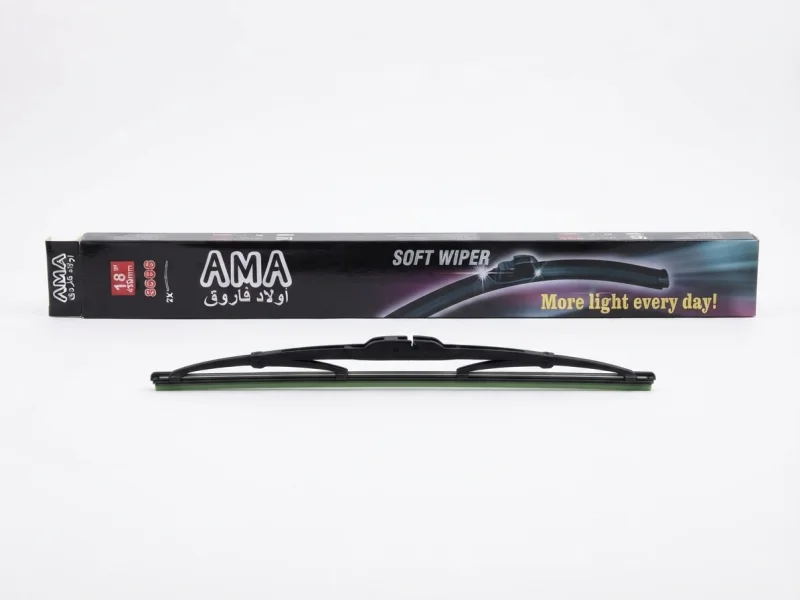 طقم ريشة مساحات سيارات AMA Soft Wiper (مقاس 18 بوصة / 450 مم)