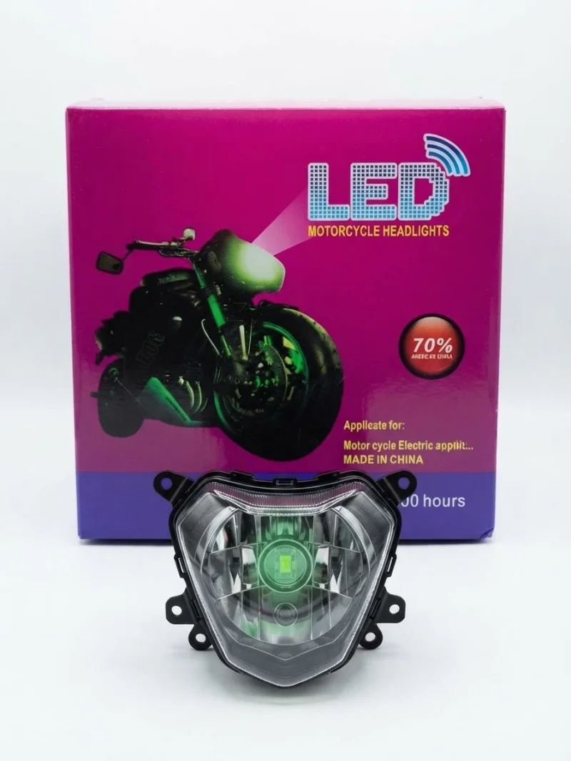 فانوس دراجة نارية 8 ليد (LED) عالي الجودة، يتميز بإضاءة قوية ووافرة للطاقة بنسبة 70%