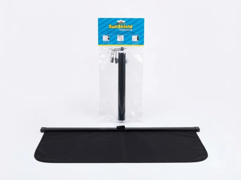 ستارة سيارة قابلة للسحب (SunShield) بمقاس 50 × 125 سم، مصممة لحجب أشعة الشمس الحارقة