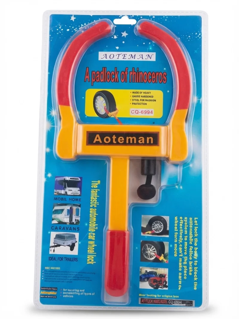 قفل عجلات وسيارة أمني الثقيل موديل CQ-6994 - Aoteman Heavy-Duty Car Wheel Lock