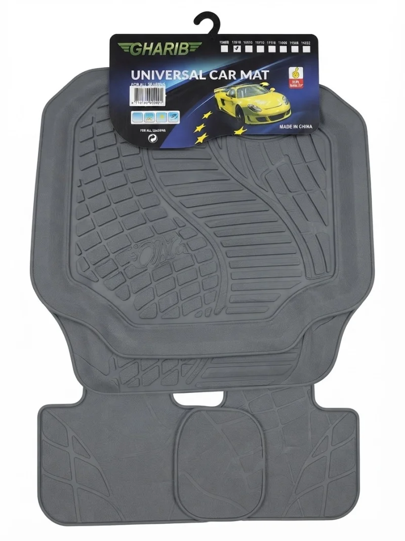 طقم دواسة  سيارة شاملة (Universal Car Mat) عالية الجودة من علامة غريب (GHARIB)
