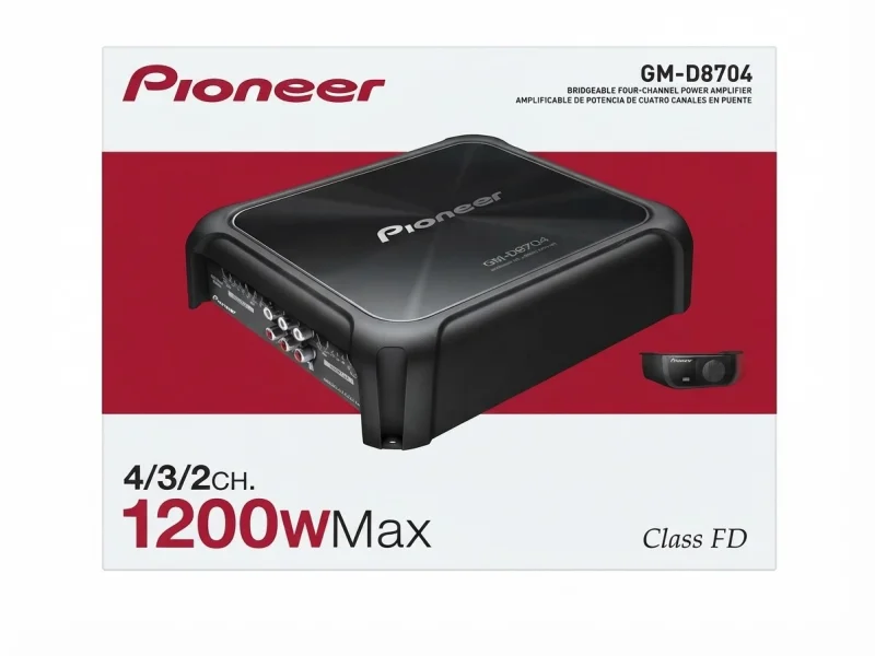 جي ام مضخم صوت احترافي 4/3/2 قناة (Bridgeable 4-Channel Power Amplifier) من بايونير موديل GM-D8704